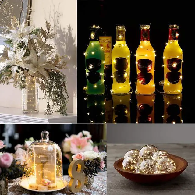 Alt view image 5 of 7 - Battery Operated Fairy String Lights, 16.5Ft 50 LEDs, Warm White