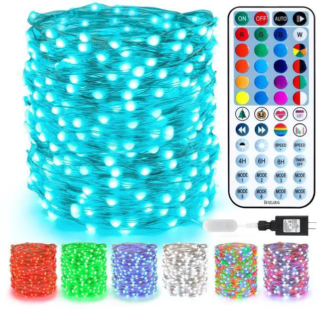 Main image of Color Changing Fairy String Lights 66ft 200 LED for Xmas Halloween