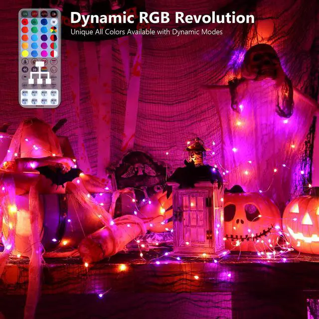Alt view image 2 of 7 - Color Changing Fairy String Lights 66ft 200 LED for Xmas Halloween