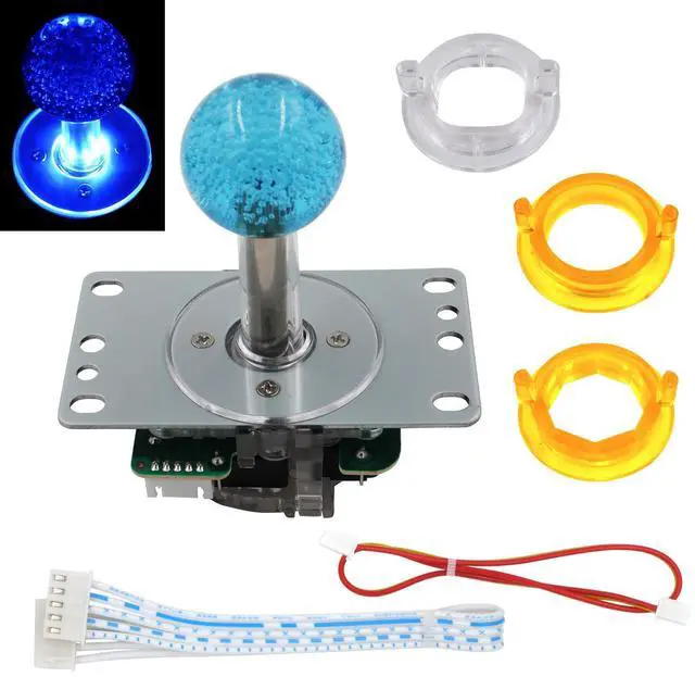 Main image of Arcade LED Joystick SANWA Style Fight Game Joystick LED Stick Retro Joy Circular Octagonal Limiter for Retro Pie Raspberry Pi MAME JAMMA