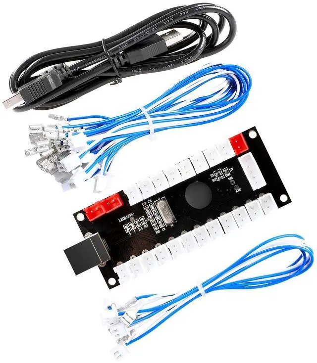 Main image of Zero Delay Arcade USB Encoder Pc to Joystick for Mame Jamma & Other Pc Fighting Games for American Style Arcade Joystick & HAPP Style Arcade Buttons