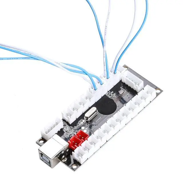 Alt view image 7 of 7 - Zero Delay Arcade USB Encoder Pc to Joystick for Mame Jamma & Other Pc Fighting Games for American Style Arcade Joystick & HAPP Style Arcade Buttons