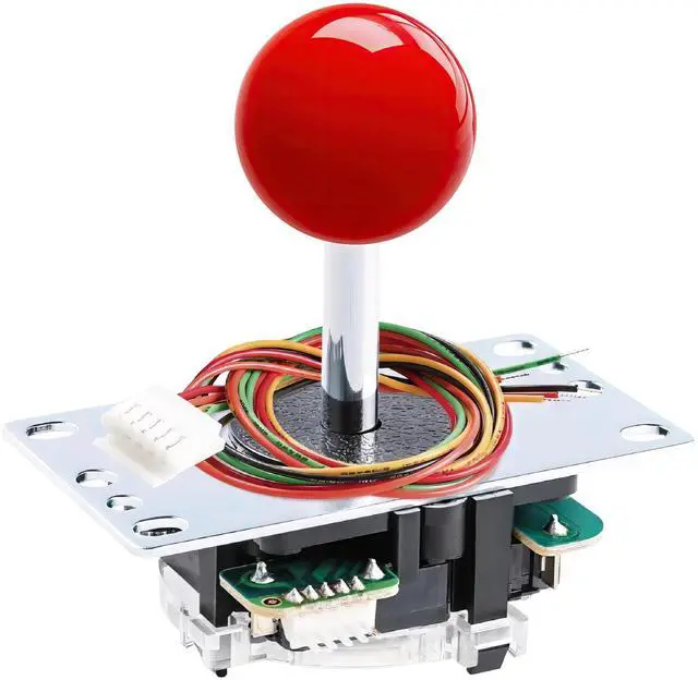 Main image of JLF-TP-8YT Arcade Joystick (Red Ball Top) - Premium, High Precision, Responsive Controls, Multi-Platform Compatible - Ideal for Gaming Enthusiasts, for Arcade Jamma Game 4 & 8 Way Adjustable
