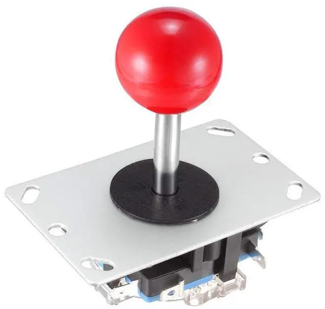 Main image of Joystick Control Stick Rocker Switch 4 Way Red Ball Top Handle DIY Parts Classic Arcade Game Fighting Competition 4NO Momentary