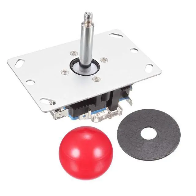 Alt view image 3 of 4 - Joystick Control Stick Rocker Switch 4 Way Red Ball Top Handle DIY Parts Classic Arcade Game Fighting Competition 4NO Momentary