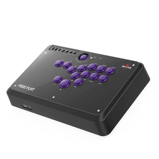 Alt view image 2 of 7 - F500 FLAT Fight Stick All Button Arcade Controller for PS4, PC, Xbox Series S/X, Xbox One, Switch/Switch 2, Steam Deck, macOS, Android, Raspberry Pi, NEOGEO mini and more