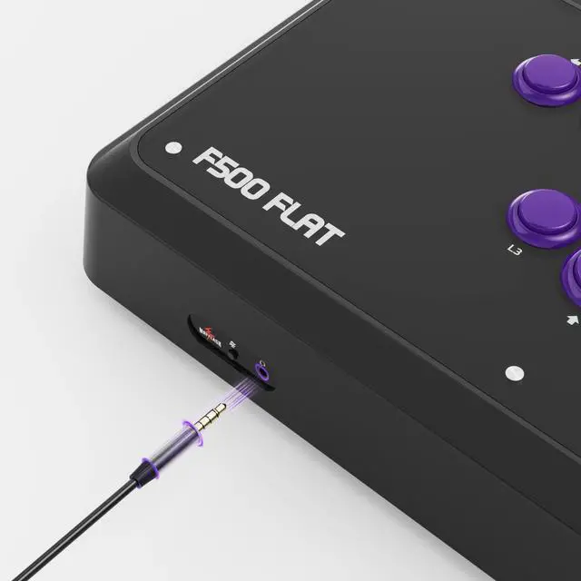 Alt view image 7 of 7 - F500 FLAT Fight Stick All Button Arcade Controller for PS4, PC, Xbox Series S/X, Xbox One, Switch/Switch 2, Steam Deck, macOS, Android, Raspberry Pi, NEOGEO mini and more