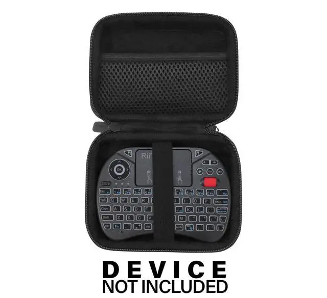 Alt view image 3 of 5 - Case for Rii X8 Mini Keyboard, 2.4GHz Portable Wireless Keyboard with Touchpad Mouse (Black)