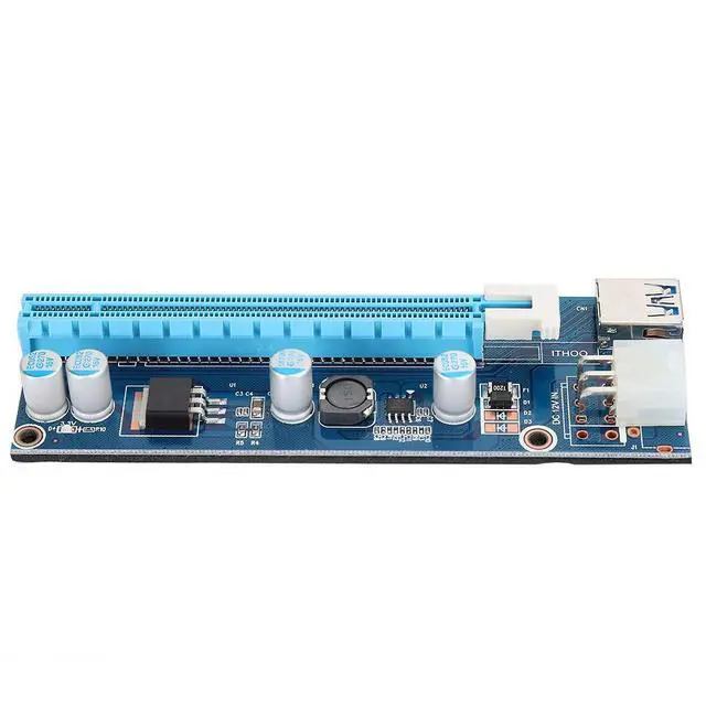 Alt view image 2 of 7 - Mini PCI-E to PCI Express 16x Extender, Riser Adapter with SATA Power Cord for Video Card Mining, USB, Linux, Personal Computer, Laptop