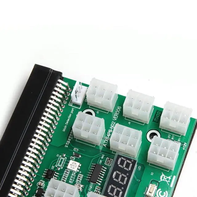 Alt view image 5 of 7 - 1Pcs 6PIN 1200W Server Power Supply Breakout Board for HP DPS-1200QB A PSU GPU Mining