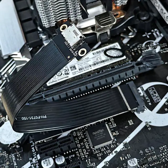 Alt view image 4 of 5 - M.2 NVME Pcie to OCuLink SFF-8612 Adapter, PCIe 4.0 x4 64Gbps to OCuLink SFF-8611 4i Host Adapter for eGPU GPU and M.2 NGFF SSD 2230 2242 2260 2280 (5.9inch)