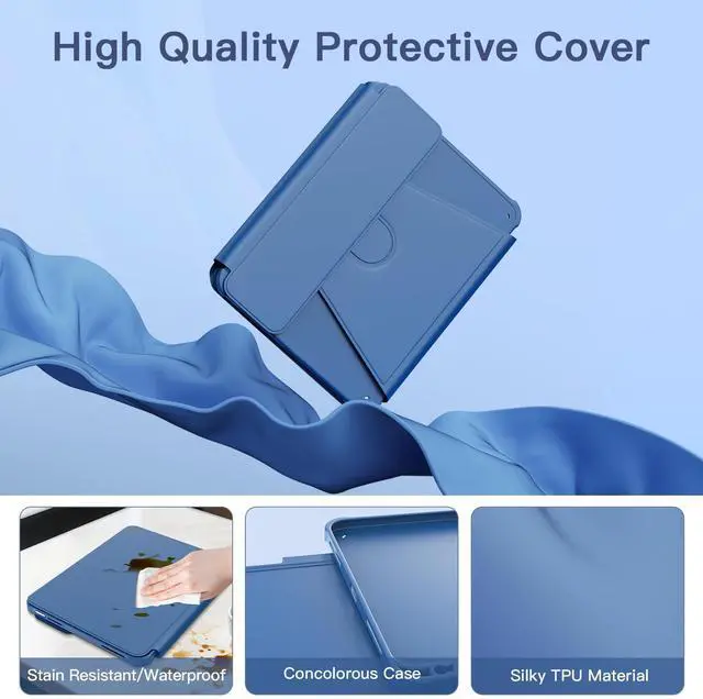 Alt view image 5 of 7 - for iPad 11th(A16, 2025)/10th Generation Case with Keyboard