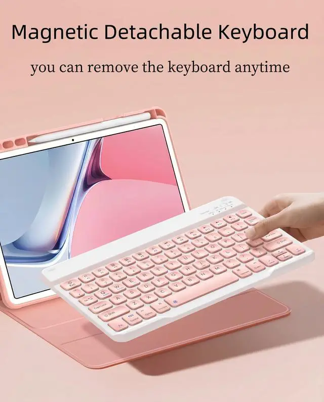 Alt view image 3 of 7 - for iPad Air 11-inch Case with Keyboard M4/M3/M2/Air 5th Air 4th Gen