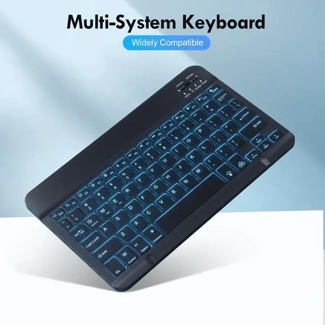 Alt view image 4 of 7 - Case Keyboard for 11 inch iPad 11th (A16, 2025) / 10th Generation,Mouse and Detachable Wireless 7 Color Rainbow Backlight Magnetic Keyboard,Premium PU Leather Cover with Auto Sleep/Wake,Dark Green