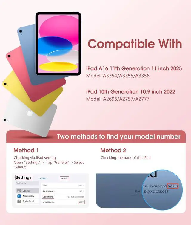 Alt view image 2 of 7 - for iPad A16 11th/10th Generation Case with Keyboard & Mouse Hybrid