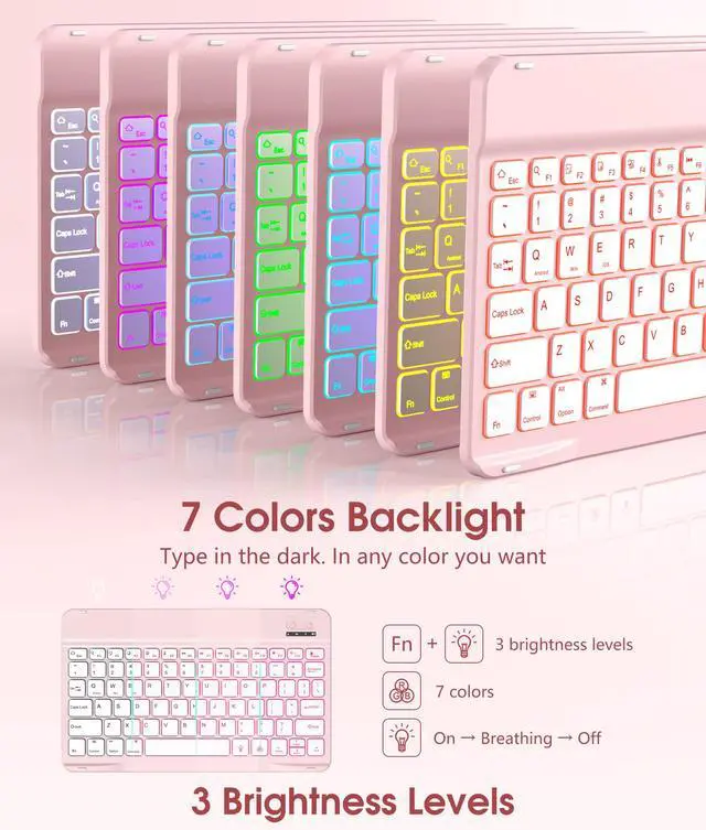 Alt view image 4 of 7 - for iPad A16 11th/10th Generation Case with Keyboard & Mouse Hybrid