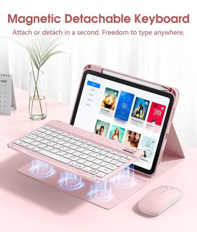 Alt view image 6 of 7 - for iPad A16 11th/10th Generation Case with Keyboard & Mouse Hybrid
