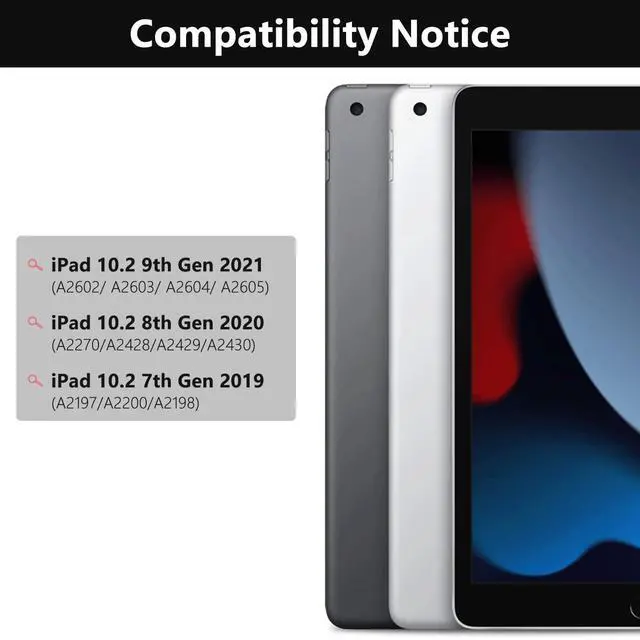 Alt view image 7 of 7 - Touch for iPad 9th Generation Case with Keyboard (10.2", 2021)