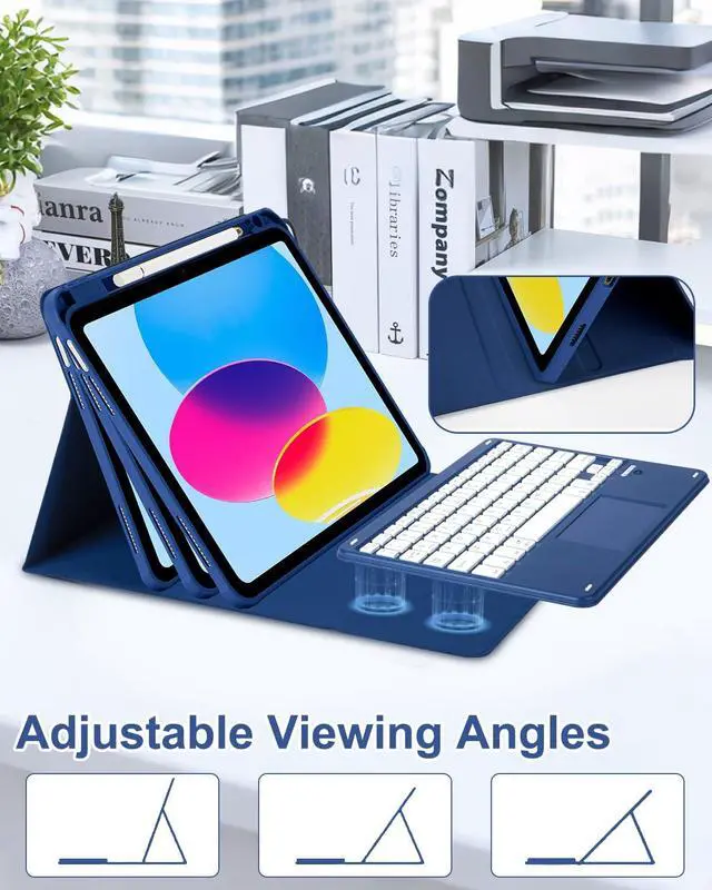 Alt view image 4 of 7 - Touchpad Keyboard Case for iPad A16 11th/10th Generation/Air 11