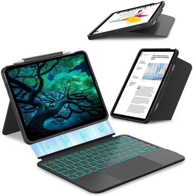 Main image of for iPad A16 11th/10th, Air 11 Inch M4/M3/M2/5th/4th Keyboard Case