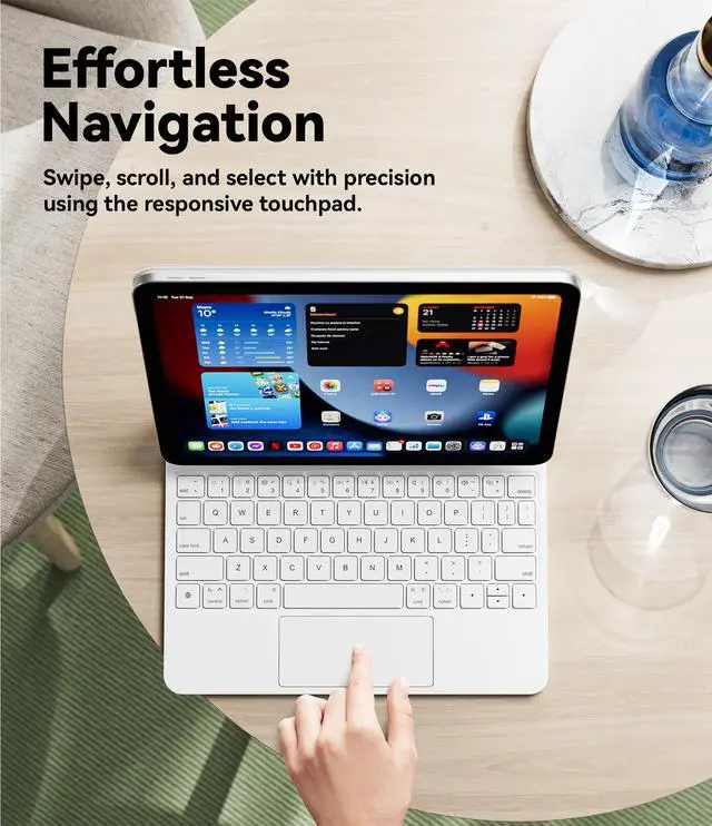 Alt view image 5 of 7 - for iPad 11th(A16,2025)/10th(2022) Generation Case with Keyboard