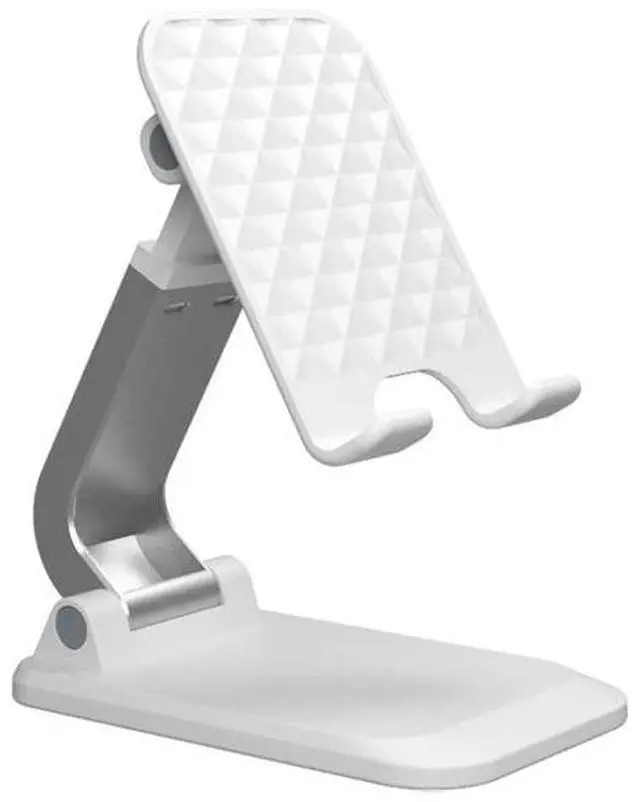 Main image of Foldable Tablet & Phone Stand, Adjustable Desk and Bedside Holder for iPad, Smartphones, Live Streaming and Hands-Free Viewing