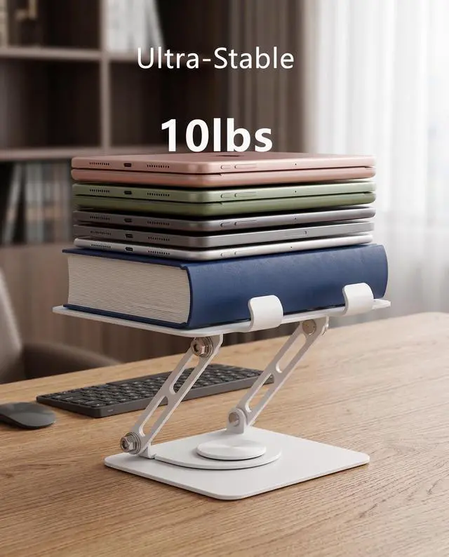 Alt view image 5 of 7 - Rotating Foldable Tablet and Phone Stand Holder for Desktop Use