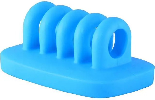 Alt view image 2 of 2 - Cable Clip Holder Weighted Desktop Cord Management Fixture (Blue)