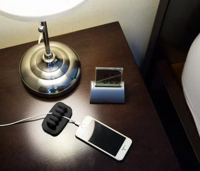 Alt view image 3 of 7 - Desktop Cable Organizer, Weighted, No Bad Smell, Bundled with 4 Reusable Cable Ties (Black)