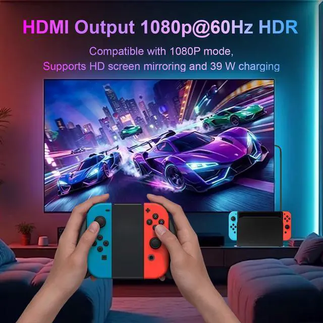 Alt view image 2 of 7 - Docking Station for Nintendo Switch 2 TV Dock Replacement Dock Station Set