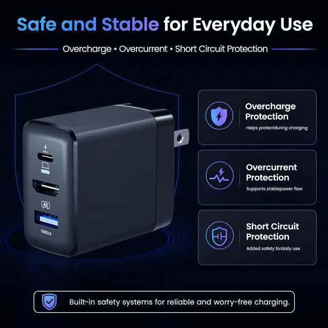 Alt view image 6 of 7 - Switch 2 Docking Station,4K@120Hz HDMI,60W PD Fast Charging with 1.5m Cable
