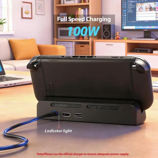 Alt view image 3 of 6 - Switch Dock for Nintendo Switch 2,Portable Switch TV Docking Station