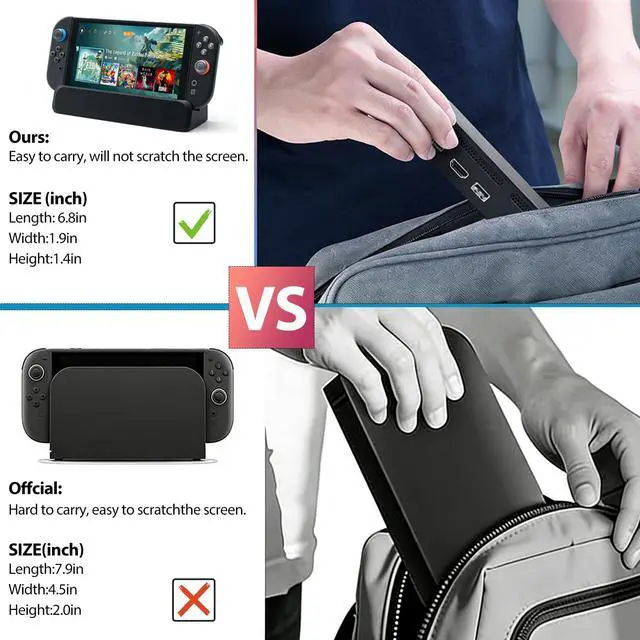 Alt view image 6 of 6 - Switch Dock for Nintendo Switch 2,Portable Switch TV Docking Station