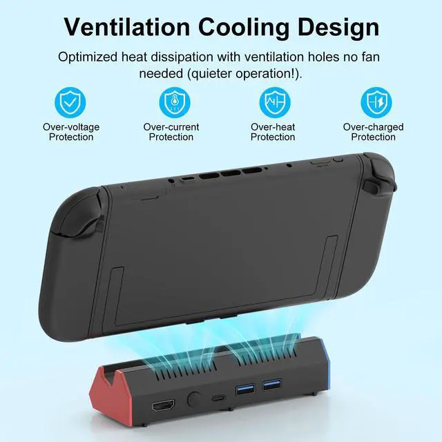 Alt view image 3 of 7 - Switch 2 Dock Station for Nintendo Switch 2 with 4K 120Hz HDMI