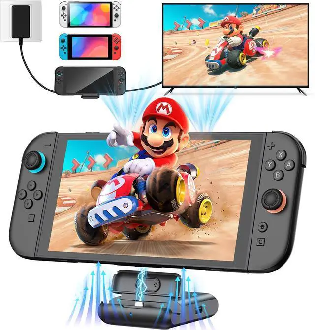Main image of Switch 2 Dock, for Nintendo Switch 2/1/OLED, Portable Dock for TV, Travel