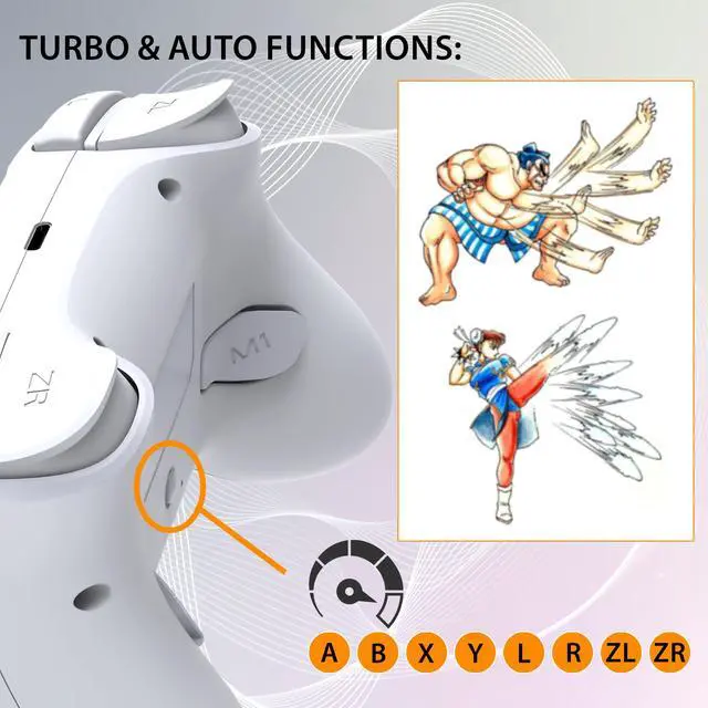 Alt view image 7 of 7 - Switch and Switch 2 Wireless Controller - LED Pro controller White