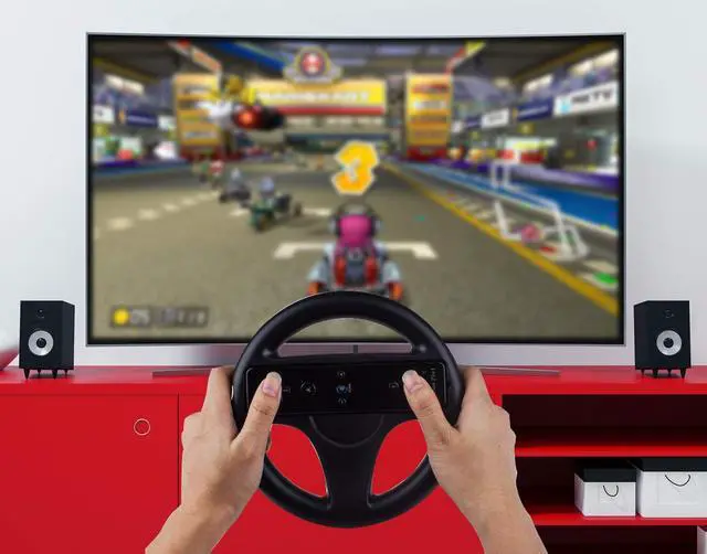 Alt view image 5 of 5 - Mario Kart Racing Wheel 2 Pack Black