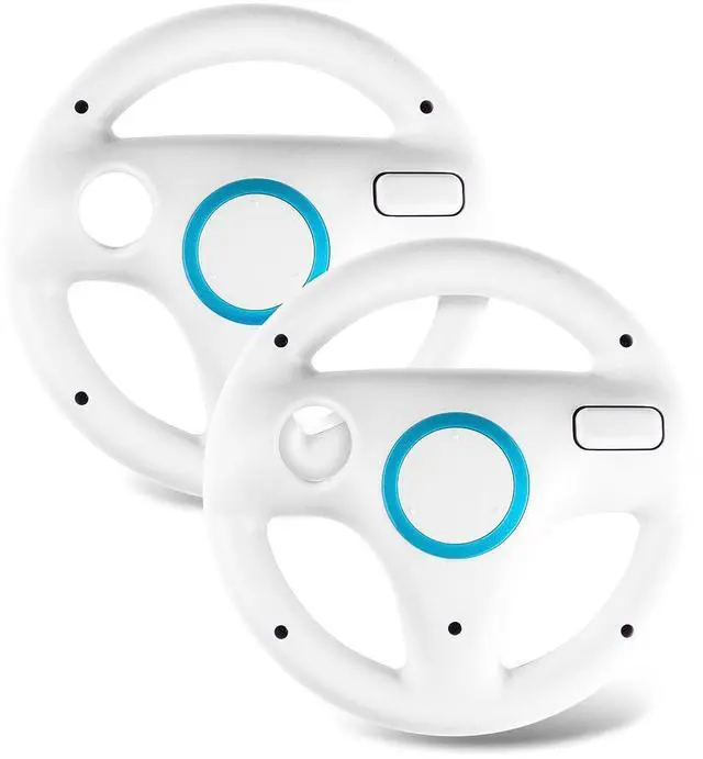 Main image of Mario Kart Racing Wheel, 2 Sets White Color Bundle
