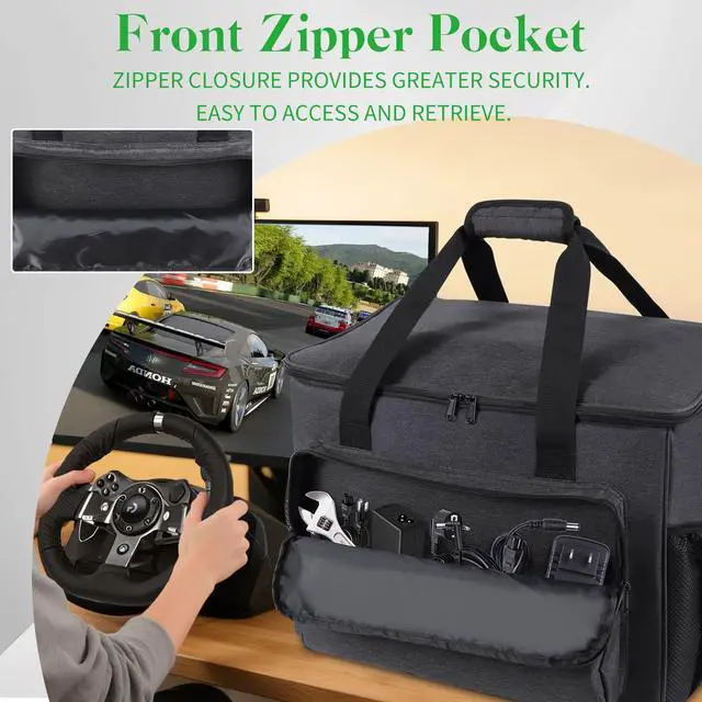 Alt view image 2 of 7 - Storage Case for Driving Force Racing Wheel and Floor Pedals
