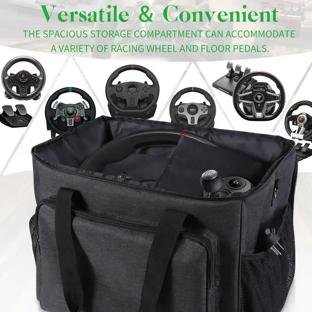 Alt view image 5 of 7 - Storage Case for Driving Force Racing Wheel and Floor Pedals