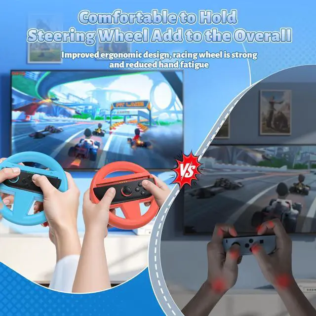 Alt view image 3 of 7 - Switch 2 Steering Wheels for Nintendo Switch 2(2025) for JoyCon 2