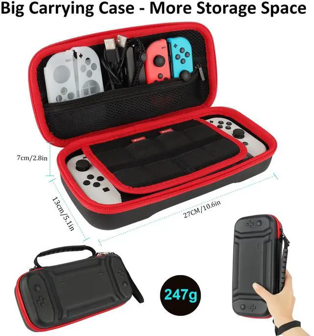 Alt view image 3 of 7 - 23 in 1 Accessories Bundle for Nintendo Switch OLED Model
