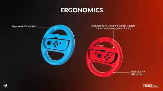 Alt view image 2 of 2 - Joy-Con Wheels and Grips Kit for Nintendo Switch 2&1, Mario Kart World, Mario Kart 8 Deluxe, Nintendo Switch 2 & 1 compatible