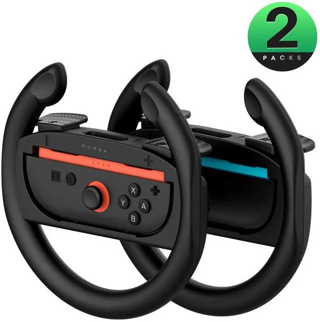 Main image of Switch Steering Wheel for Nintendo Switch 2, Mario Kart Racing Wheel for 2 Joy Cons Controllers, Switch 2 Accessories 2025 (2 Pack Steering Wheel)
