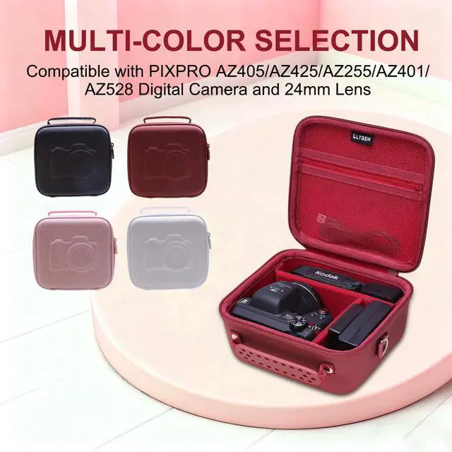Alt view image 3 of 7 - LTGEM Case for KODAK PIXPRO AZ528/AZ425/AZ405/AZ255/AZ653 Digital Camera | Hard EVA Shell, Water-Resistant, Shock Protection, Scratch-Resistant Interior, Portable Travel Storage Case Only