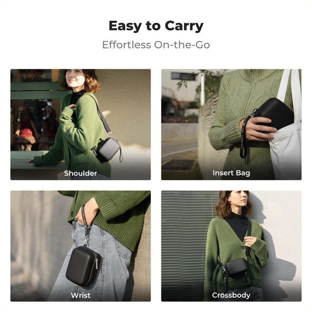 Alt view image 6 of 7 - Carrying Case for Digital Camera, Hard Shell Protective Case | Compatible with Ricoh GR III/GR IIIX/for Sony ZV-1 RX100/ for Canon G7X Mark III/G5X Mark II (Case Only),BE02