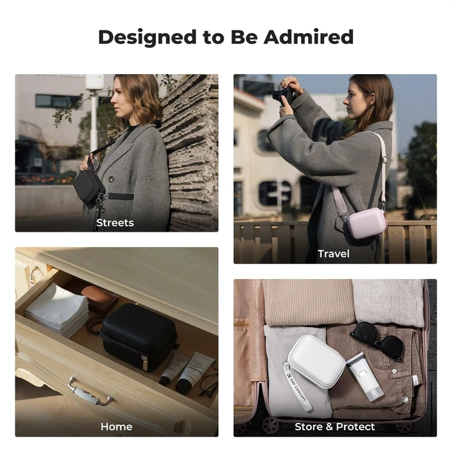 Alt view image 3 of 7 - Carrying Case for Digital Camera, Hard Shell Protective Case | Compatible with Ricoh GR III/GR IIIX/for Sony ZV-1 RX100/ for Canon G7X Mark III/G5X Mark II (Case Only),BE02