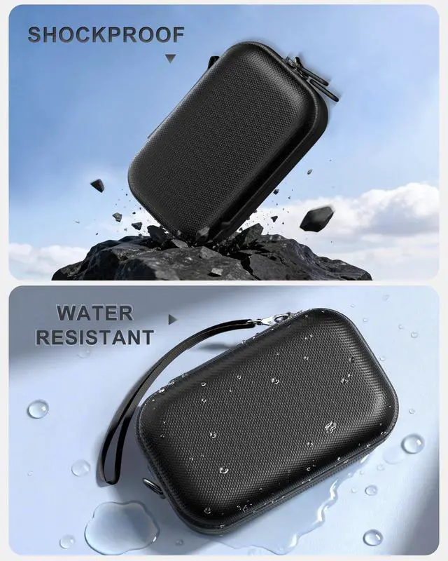 Alt view image 6 of 7 - Hard 4K Digital Camera Case for VJIANGER, JGIPL, Duluvulu -Black