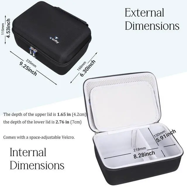 Alt view image 3 of 7 - Case for Nikon D7500/ D3100/ D3200/ D3400/ D3500 Digital Camera,Lens, Memory Card,Card-reader,Charger,Battery,Mini camera tripod, Compact Camera Travel Carrying Organizer (Case Only)