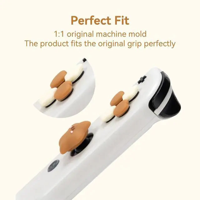 Alt view image 3 of 7 - ABXY Buttons Sticker Joystick Cover Caps, Cross D-Pad Button Caps Silicone Thumb Grips Set Compatible with Nintendo Switch/OLED Controller - Star Baby(Yellow Brown)
